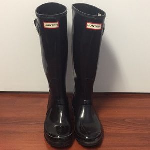 Black Hunter Boots Tall
